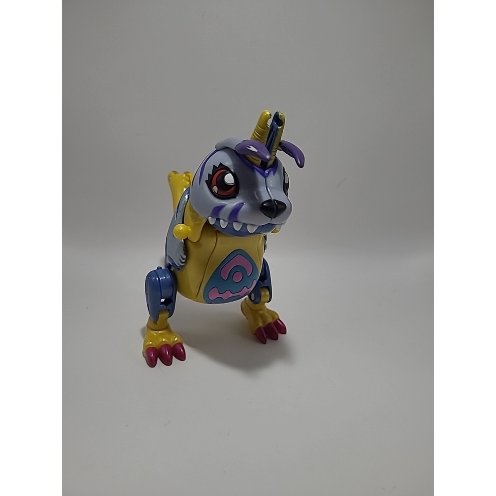 Vtg DIGIMON Digivolving Metal Garurumon digivolves to Gabumon‎ Digimon 90%